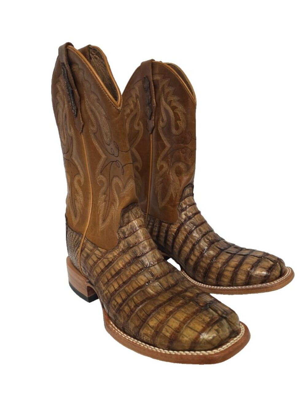 Cody James Men's BEOJSP21L11 Exotic Caiman Tail Skin Western Boot Brown Size 9D